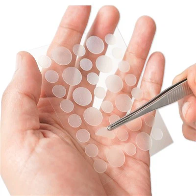 Usynlig hydrokolloidlapp for zit dekke